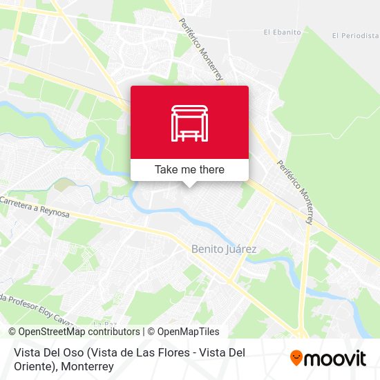 Mapa de Vista Del Oso (Vista de Las Flores - Vista Del Oriente)