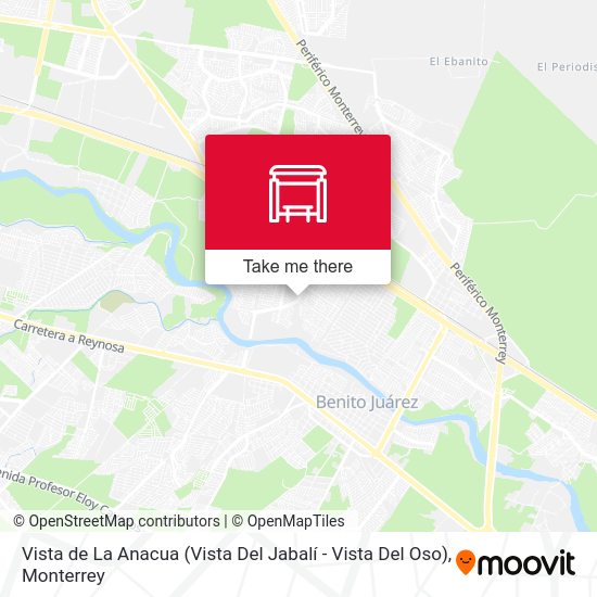 Vista de La Anacua (Vista Del Jabalí - Vista Del Oso) map