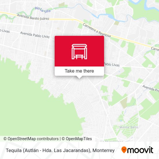 Mapa de Tequila (Autlán - Hda. Las Jacarandas)