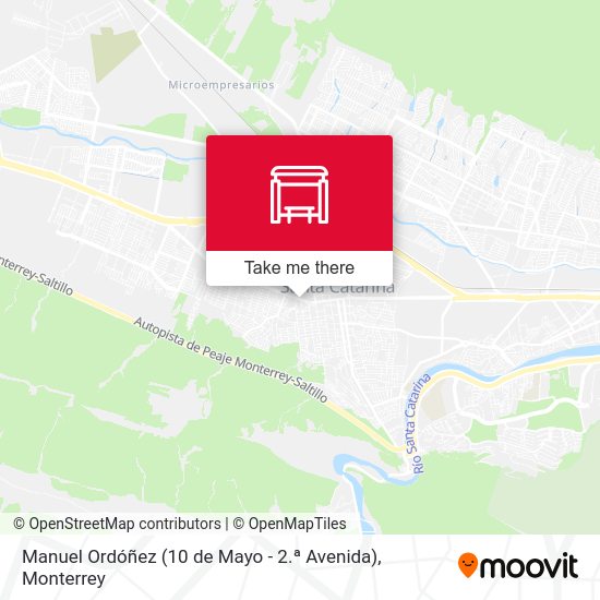 Mapa de Manuel Ordóñez (10 de Mayo - 2.ª Avenida)