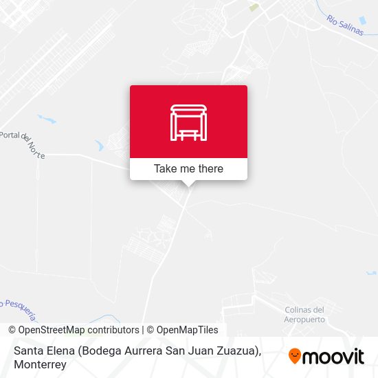 Mapa de Santa Elena (Bodega Aurrera San Juan Zuazua)
