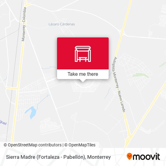 Mapa de Sierra Madre (Fortaleza - Pabellón)