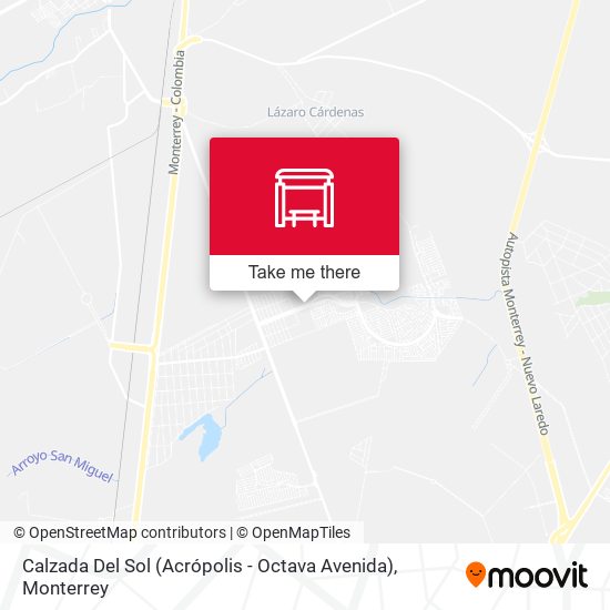 Mapa de Calzada Del Sol (Acrópolis - Octava Avenida)