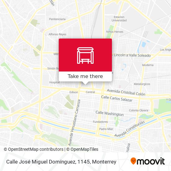 Mapa de Calle José Miguel Domínguez, 1145