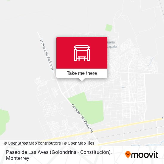 Paseo de Las Aves (Golondrina - Constitución) map