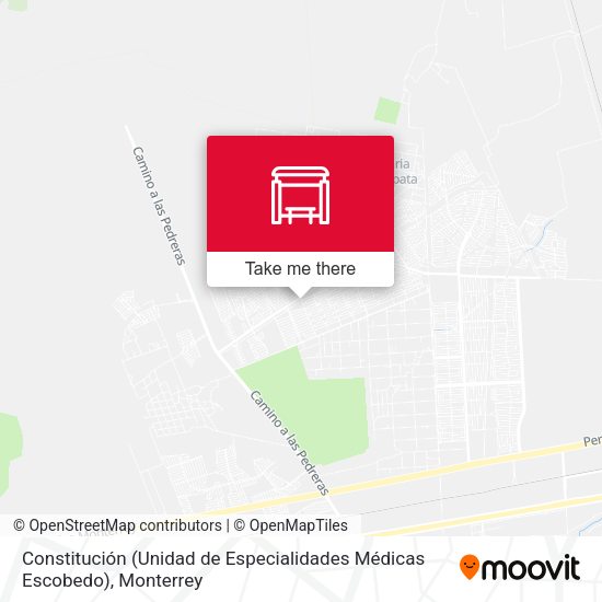 Constitución (Unidad de Especialidades Médicas Escobedo) map