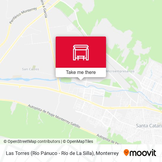 Las Torres (Río Pánuco - Río de La Silla) map