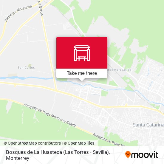 Mapa de Bosques de La Huasteca (Las Torres - Sevilla)