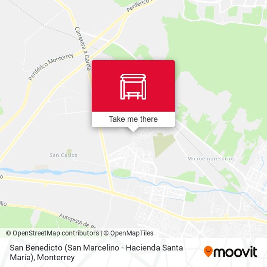 Mapa de San Benedicto (San Marcelino - Hacienda Santa María)