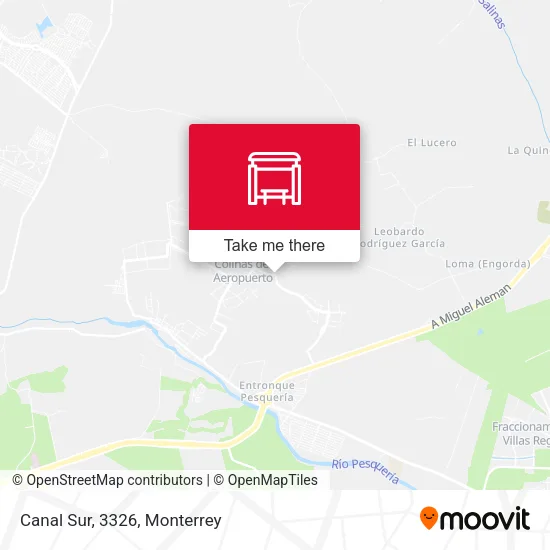 Canal Sur, 3326 map
