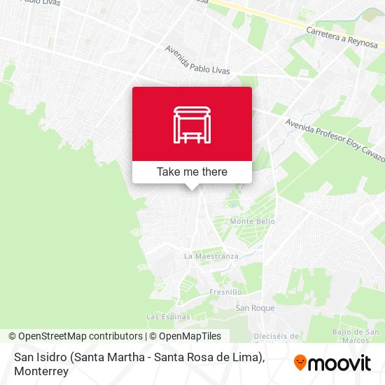 Mapa de San Isidro (Santa Martha - Santa Rosa de Lima)