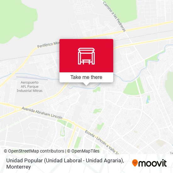 Unidad Popular (Unidad Laboral - Unidad Agraria) map