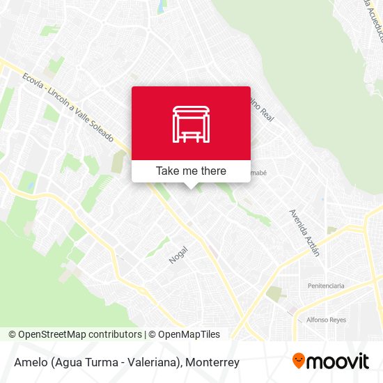 Amelo (Agua Turma - Valeriana) map