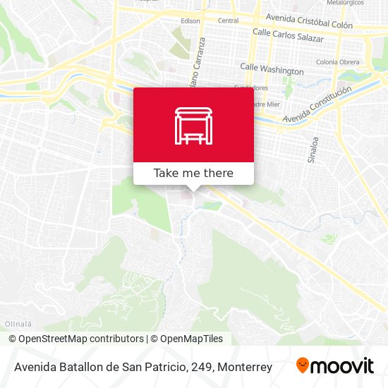 Avenida Batallon de San Patricio, 249 map