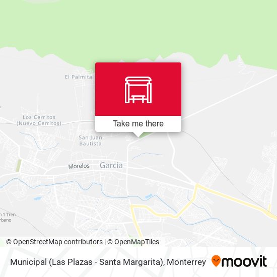 Municipal (Las Plazas - Santa Margarita) map