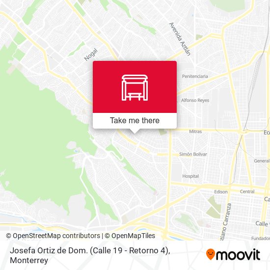 Josefa Ortiz de Dom. (Calle 19 - Retorno 4) map