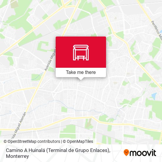 Mapa de Camino A Huinalá (Terminal de Grupo Enlaces)
