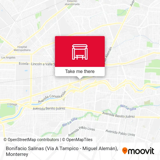 Bonifacio Salinas (Vía A Tampico - Miguel Alemán) map