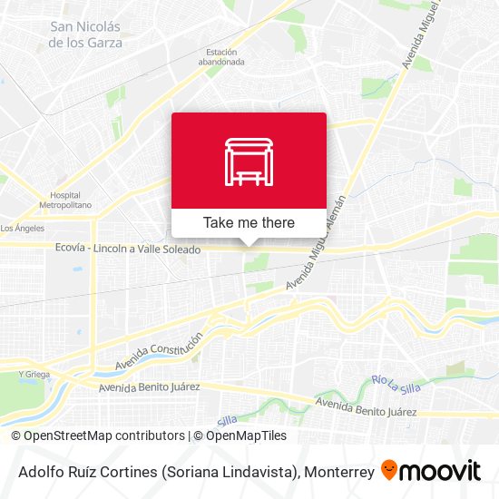 Adolfo Ruíz Cortines (Soriana Lindavista) map