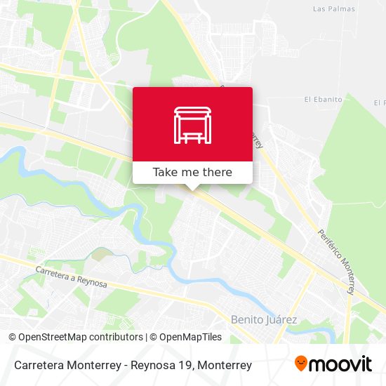 Mapa de Carretera Monterrey - Reynosa 19