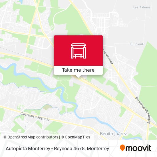 Mapa de Autopista Monterrey - Reynosa 4678