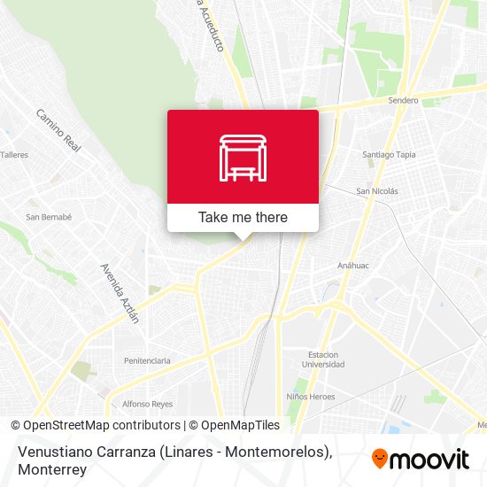 Venustiano Carranza (Linares - Montemorelos) map