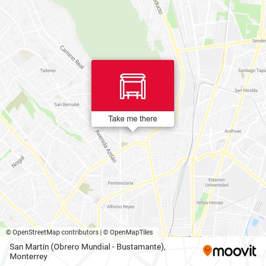 Mapa de San Martín (Obrero Mundial - Bustamante)