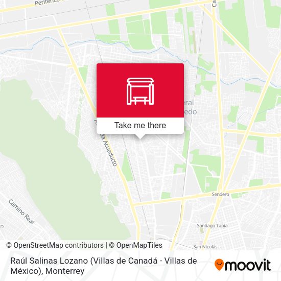 Mapa de Raúl Salinas Lozano (Villas de Canadá - Villas de México)