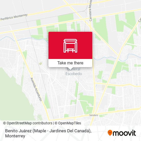 Benito Juárez (Maple - Jardines Del Canadá) map