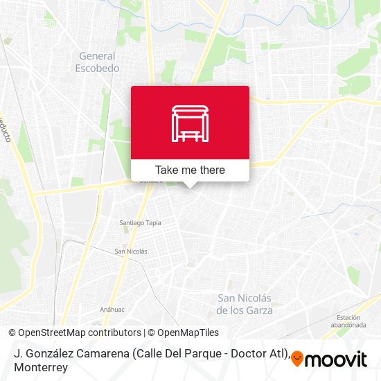 Mapa de J. González Camarena (Calle Del Parque - Doctor Atl)