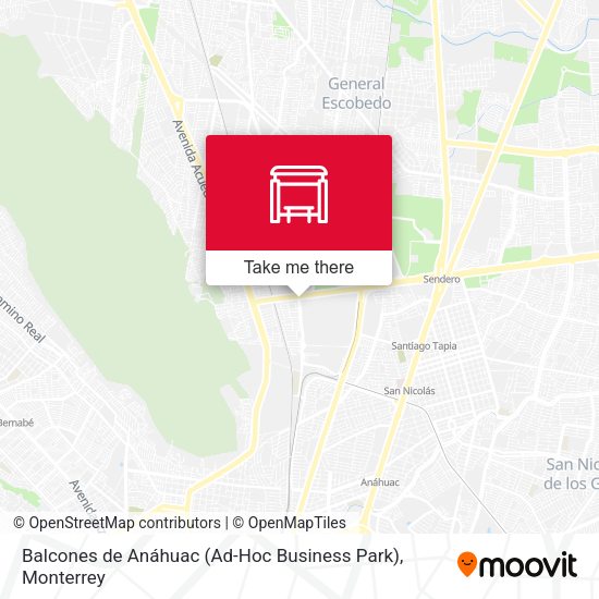Balcones de Anáhuac (Ad-Hoc Business Park) map