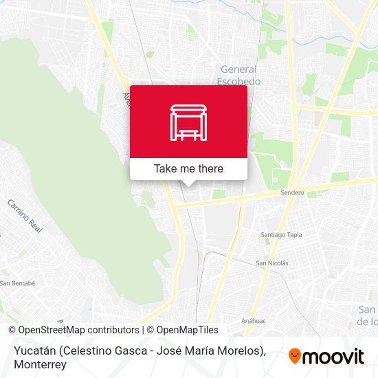Yucatán (Celestino Gasca - José María Morelos) map