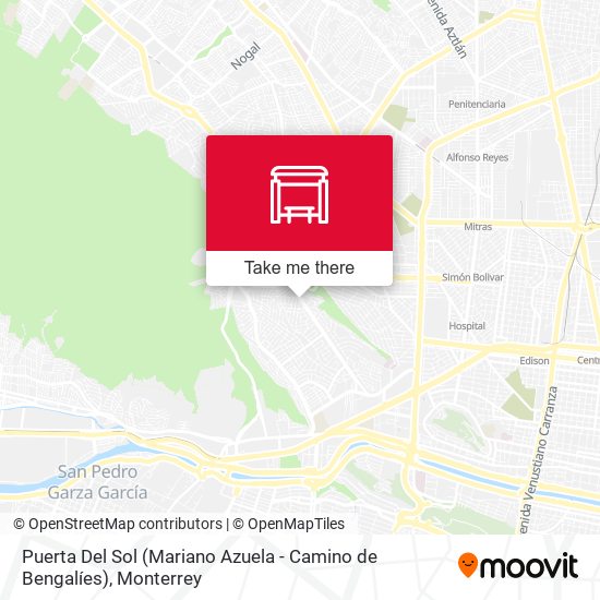 Puerta Del Sol (Mariano Azuela - Camino de Bengalíes) map
