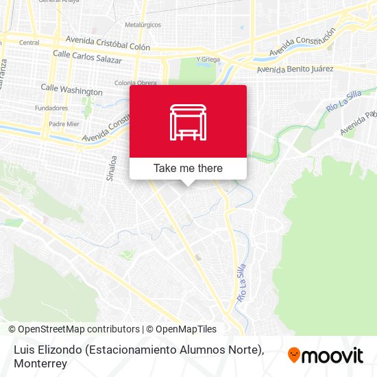 Mapa de Luis Elizondo (Estacionamiento Alumnos Norte)