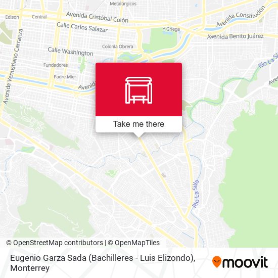 Eugenio Garza Sada (Bachilleres - Luis Elizondo) map