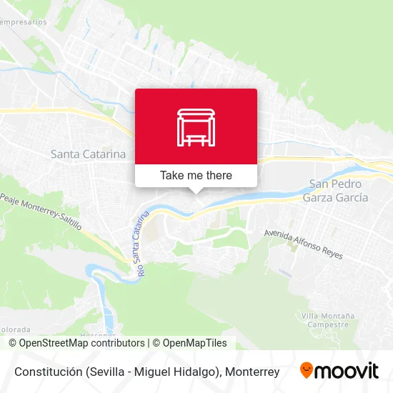 Mapa de Constitución (Sevilla - Miguel Hidalgo)