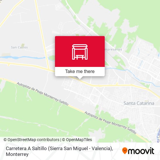 Carretera A Saltillo (Sierra San Miguel - Valencia) map