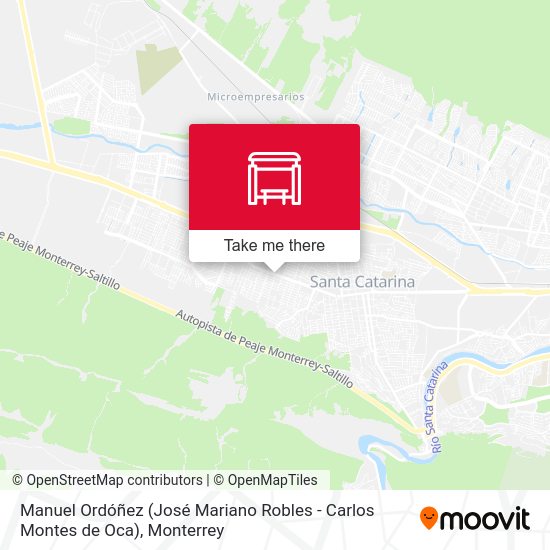 Manuel Ordóñez (José Mariano Robles - Carlos Montes de Oca) map