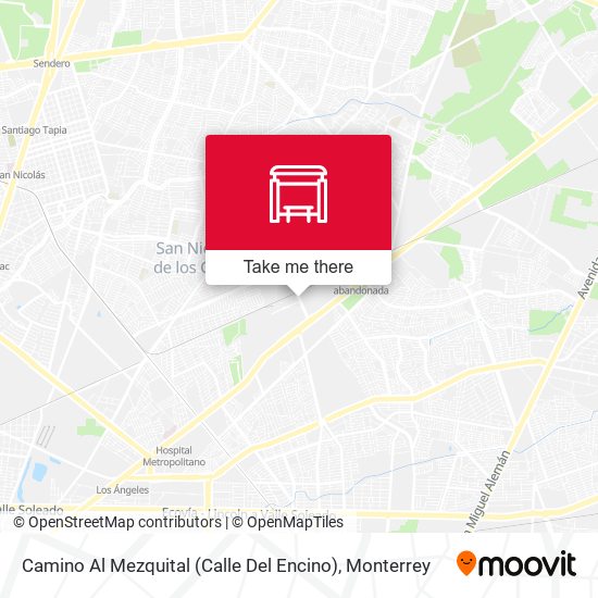 Camino Al Mezquital (Calle Del Encino) map