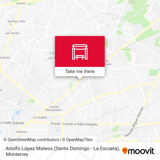 Mapa de Adolfo López Mateos (Santo Domingo - La Escuela)