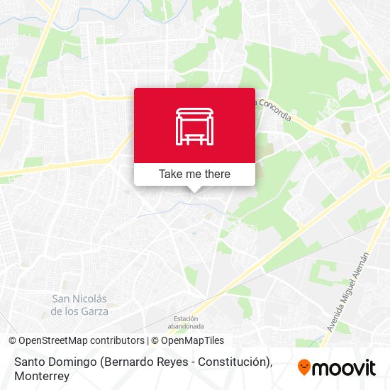 Santo Domingo (Bernardo Reyes - Constitución) map