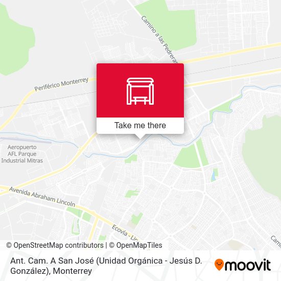 Ant. Cam. A San José (Unidad Orgánica - Jesús D. González) map