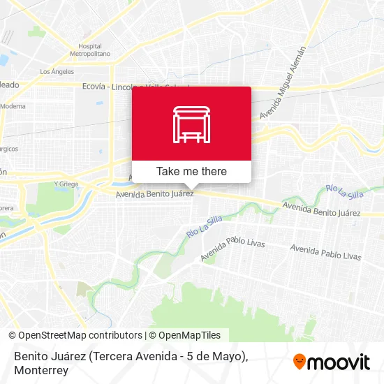 Benito Juárez (Tercera Avenida - 5 de Mayo) map