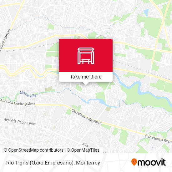 Río Tigris (Oxxo Empresario) map