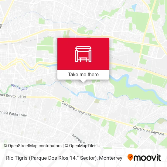 Río Tigris (Parque Dos Ríos 14.° Sector) map