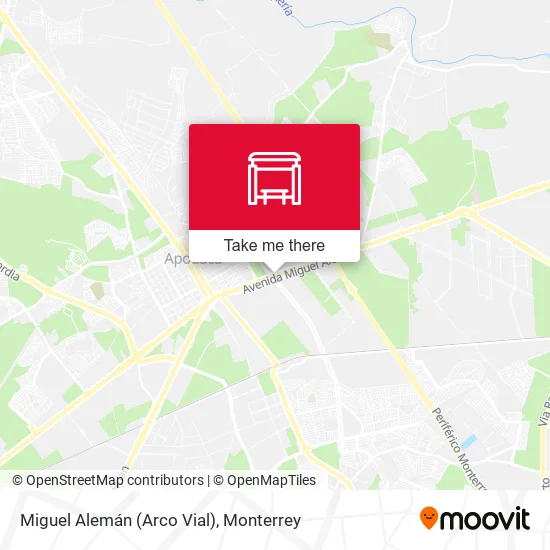 Mapa de Miguel Alemán (Arco Vial)