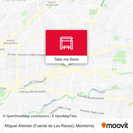 Mapa de Miguel Alemán (Fuente de Las Ranas)