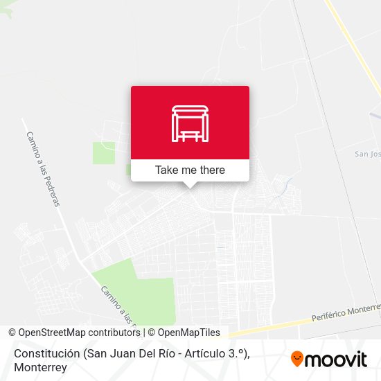 Constitución (San Juan Del Río - Artículo 3.º) map