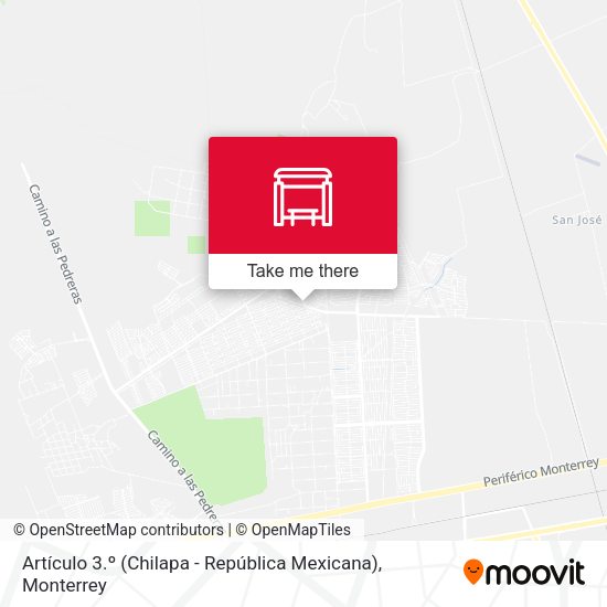 Artículo 3.º (Chilapa - República Mexicana) map