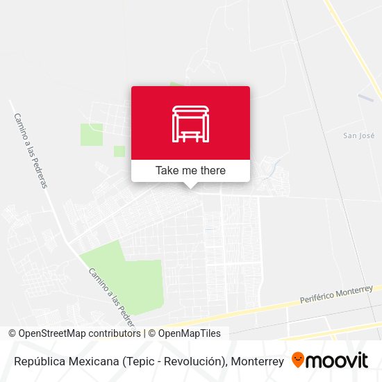 República Mexicana (Tepic - Revolución) map